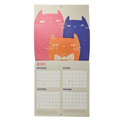 Funky Cats 2026 Wall Calendar