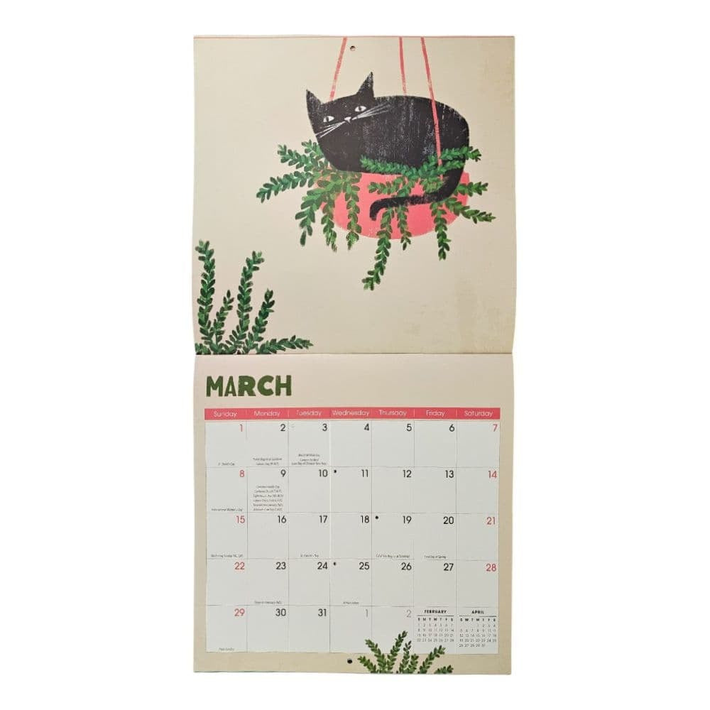 Funky Cats 2026 Wall Calendar