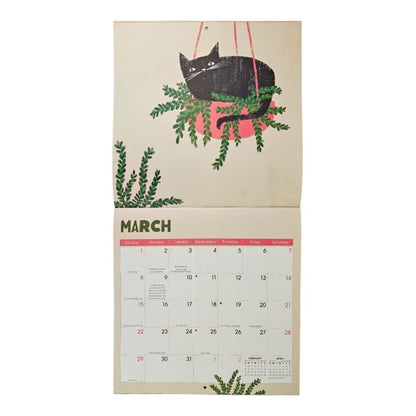 Funky Cats 2026 Wall Calendar