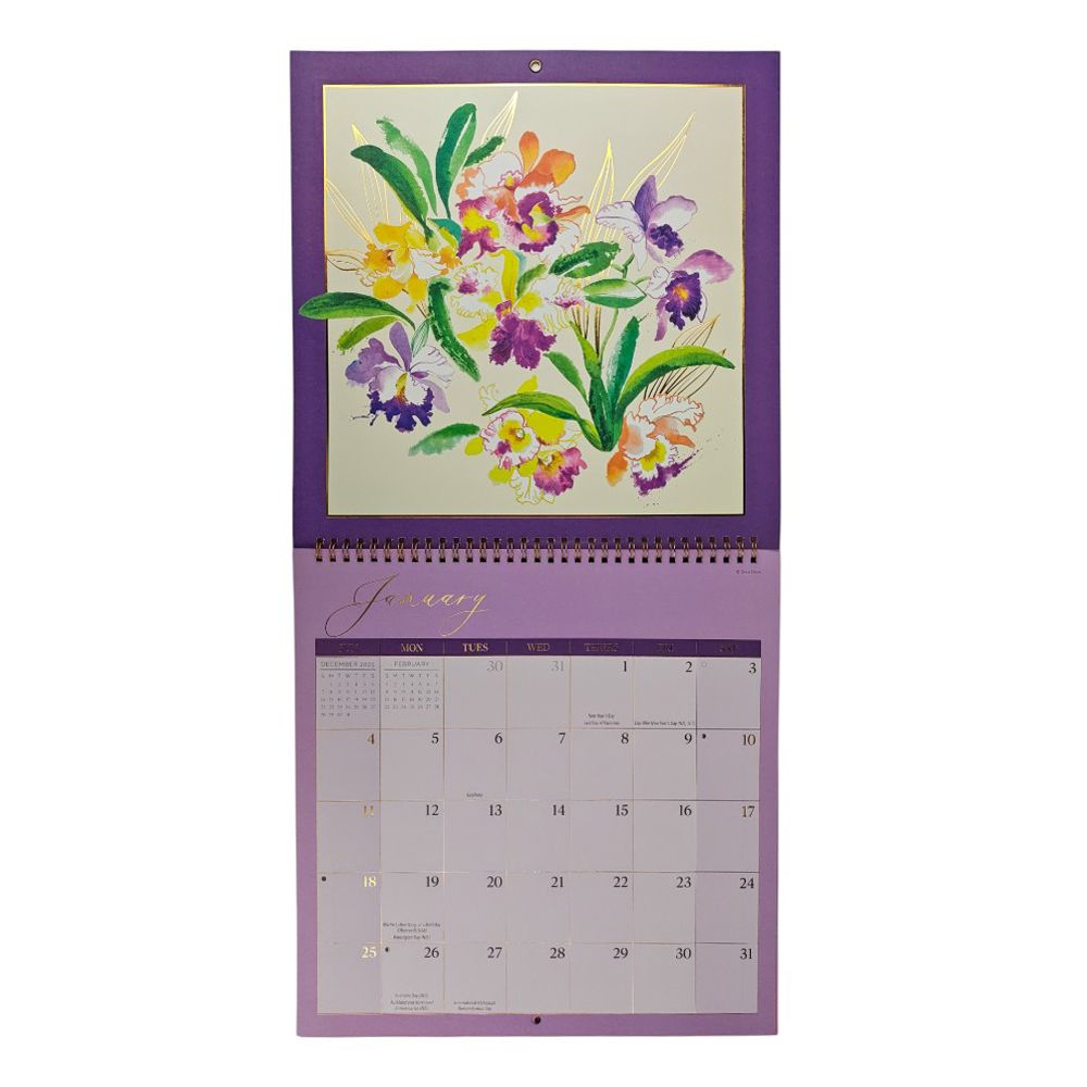 Exotic Orchids 2026 Wall Calendar
