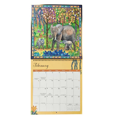 Exotic Animals 2026 Wall Calendar