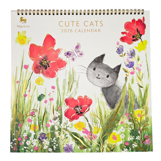 Cute Cats 2026 Wall Calendar