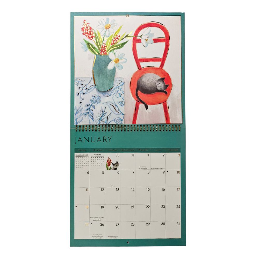 Cute Cats 2026 Wall Calendar