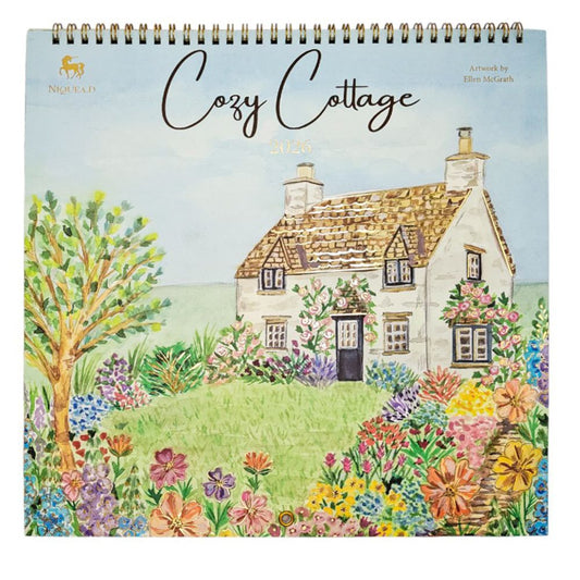 Cozy Cottage 2026 Wall Calendar