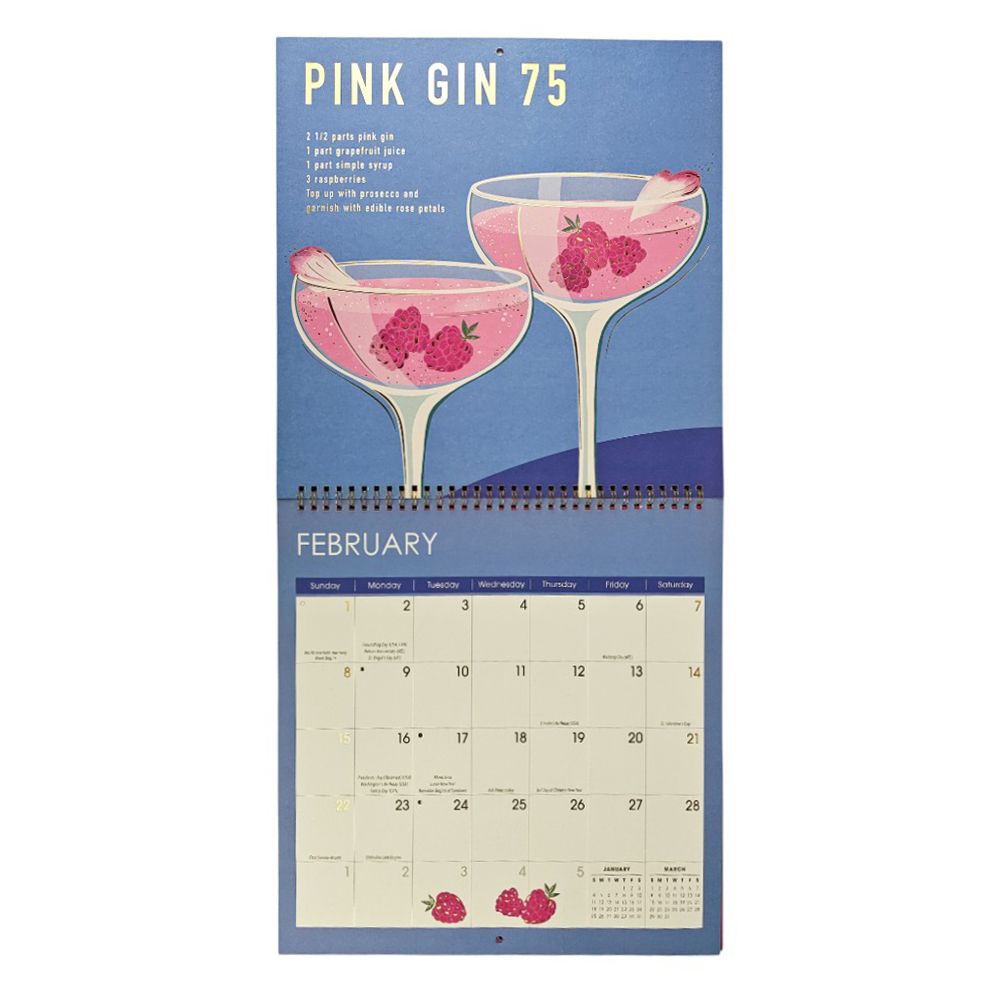 Cocktail Edit 2026 Wall Calendar