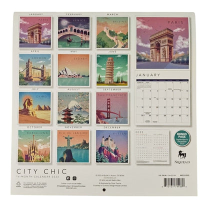 City Chic 2026 Wall Calendar