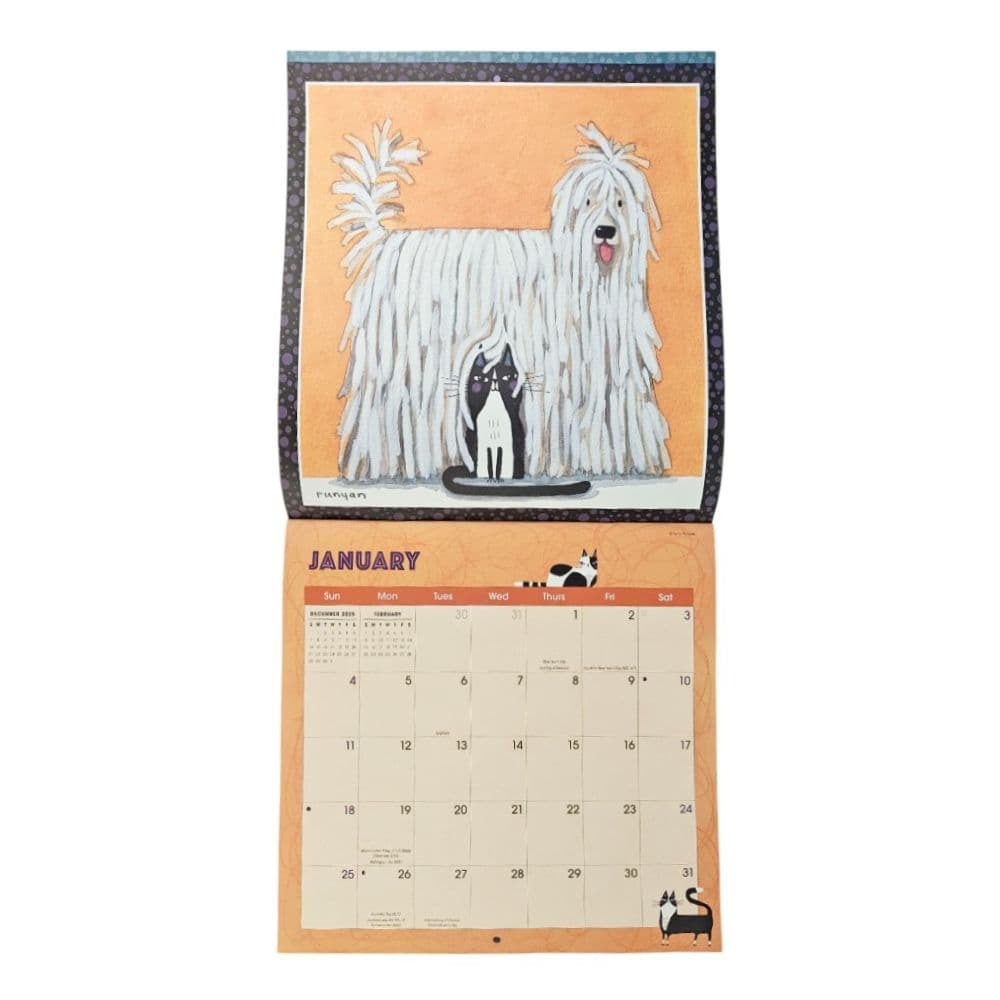 Cats and Dogs 2026 Wall Calendar