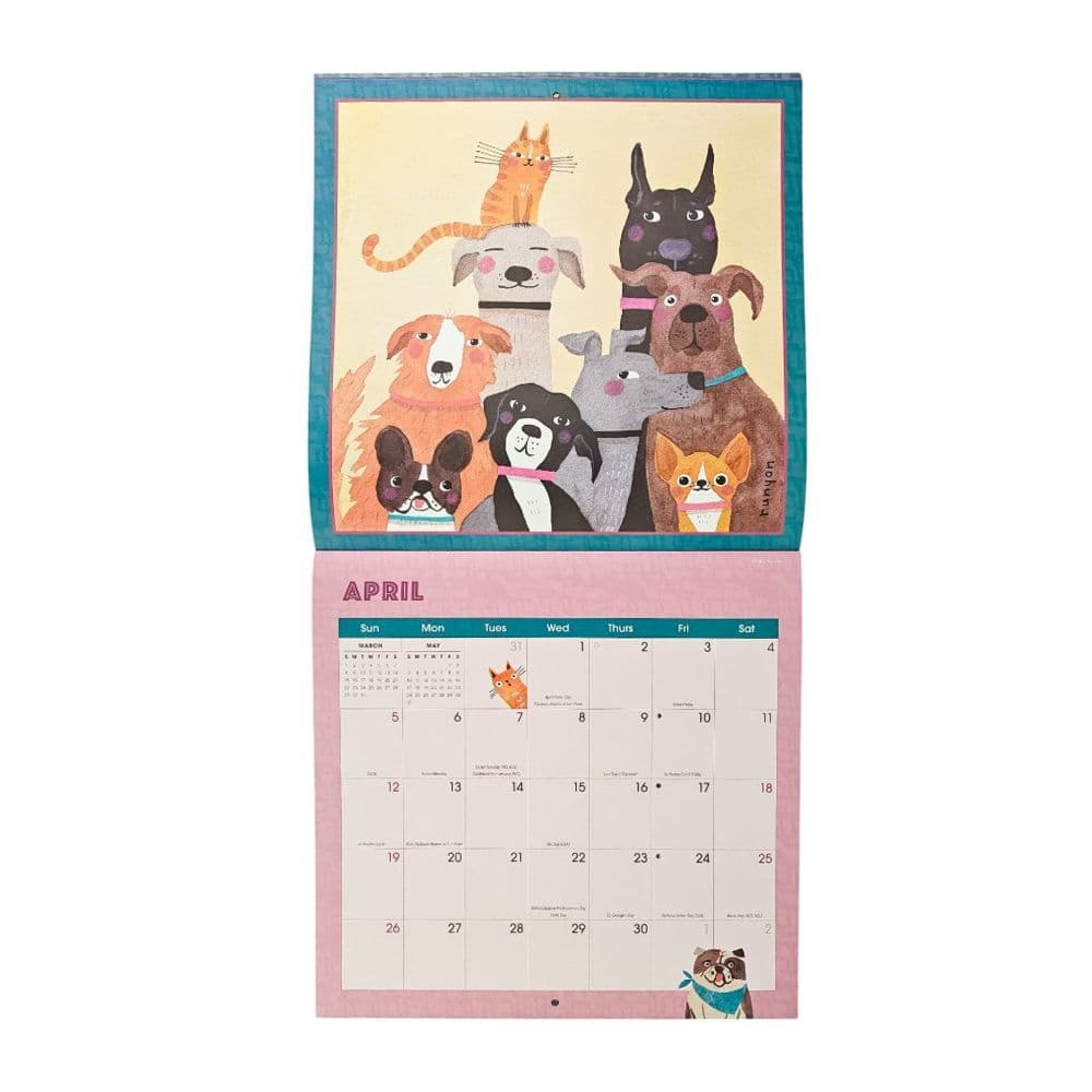 Cats and Dogs 2026 Wall Calendar