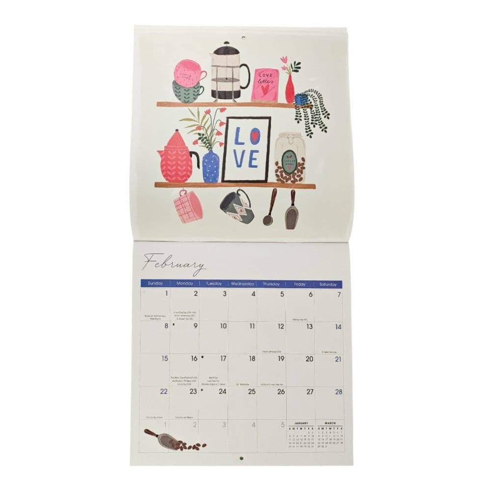 But First Coffee 2026 Wall Calendar