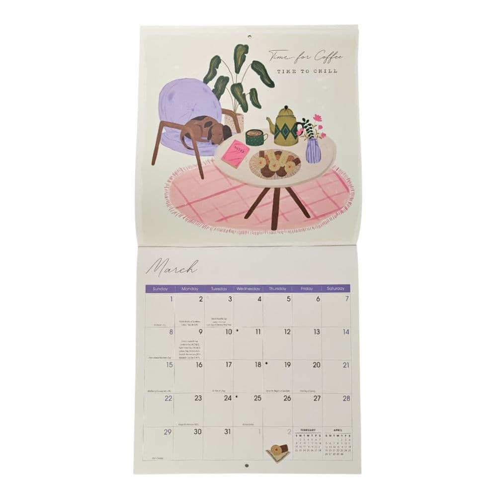 But First Coffee 2026 Wall Calendar