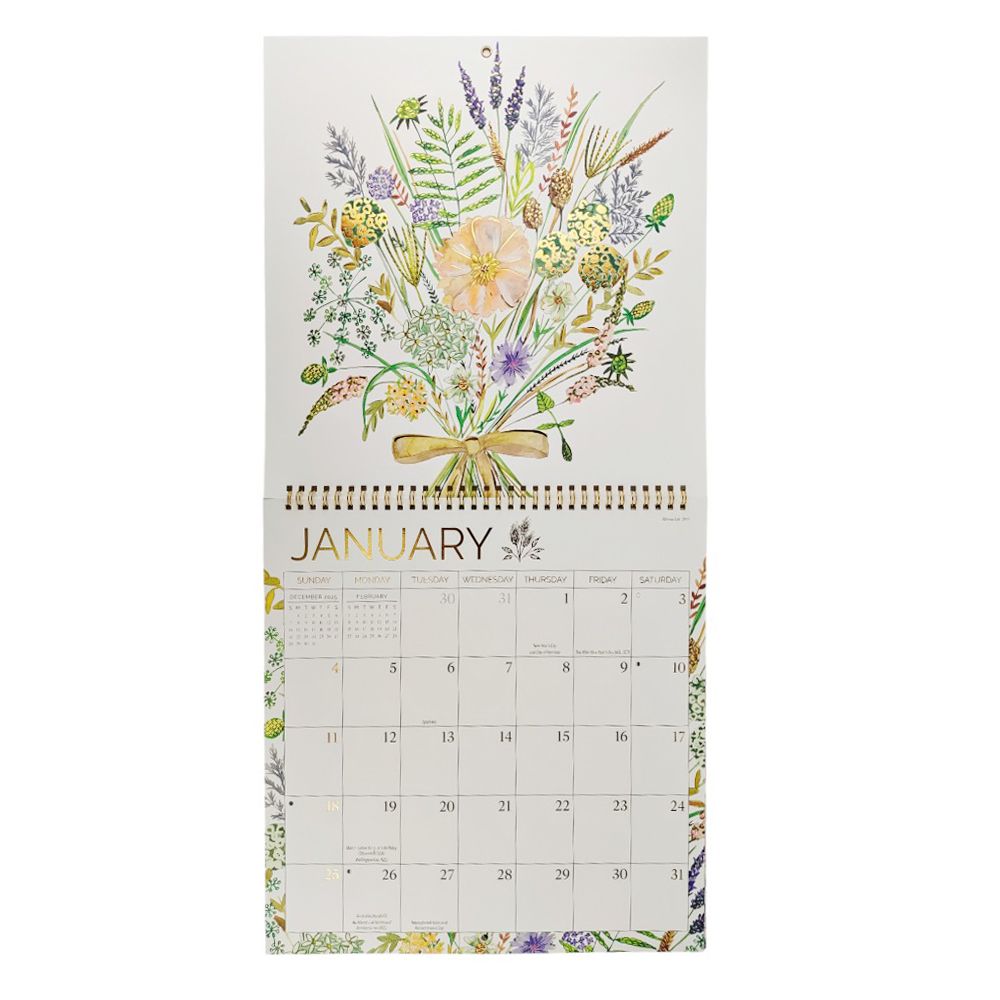 Bouquet 2026 Wall Calendar