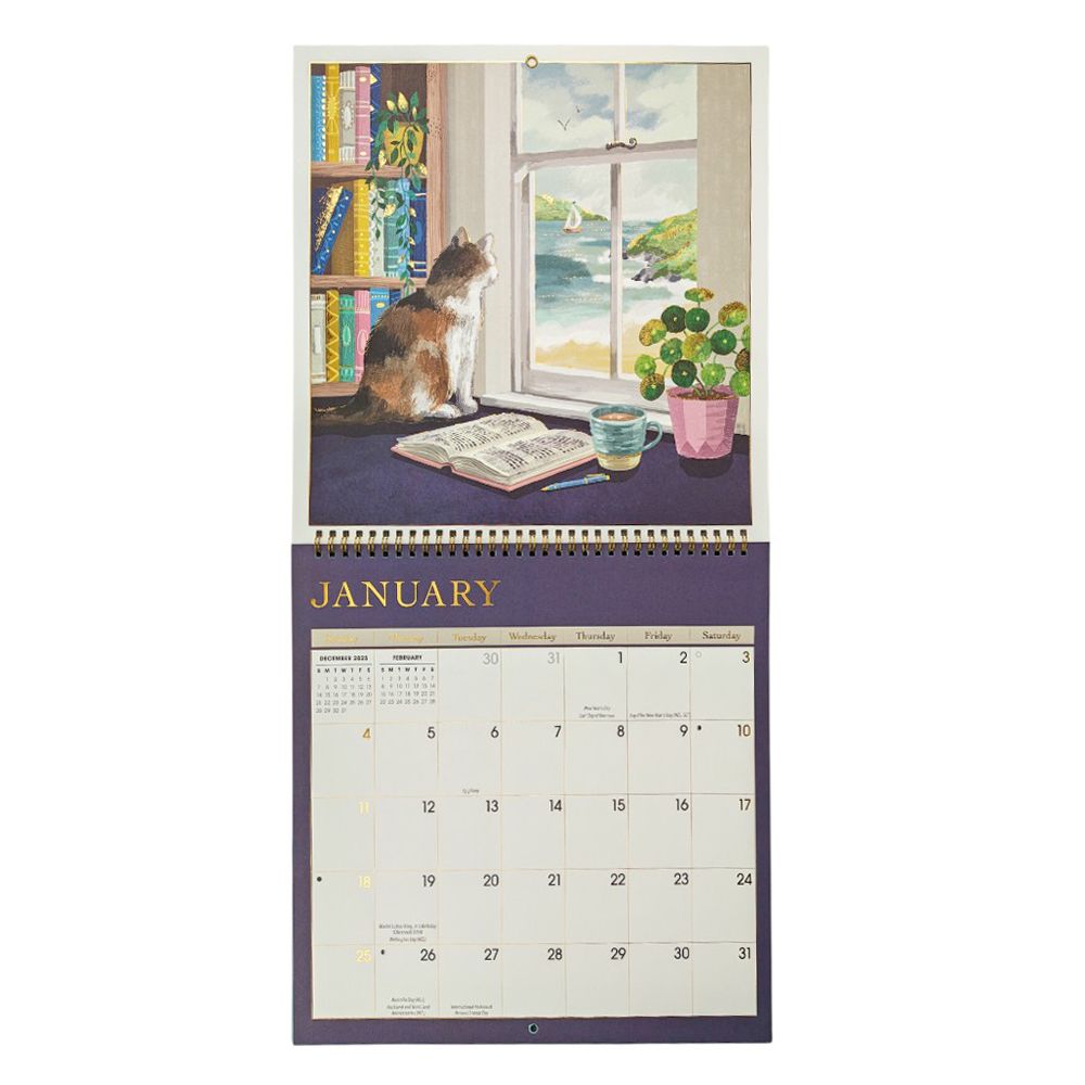 Book Lovers 2026 Wall Calendar