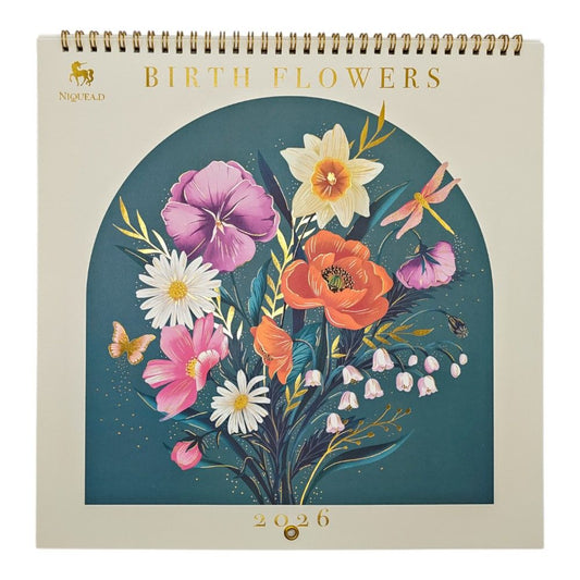 Birth Flowers 2026 Wall Calendar