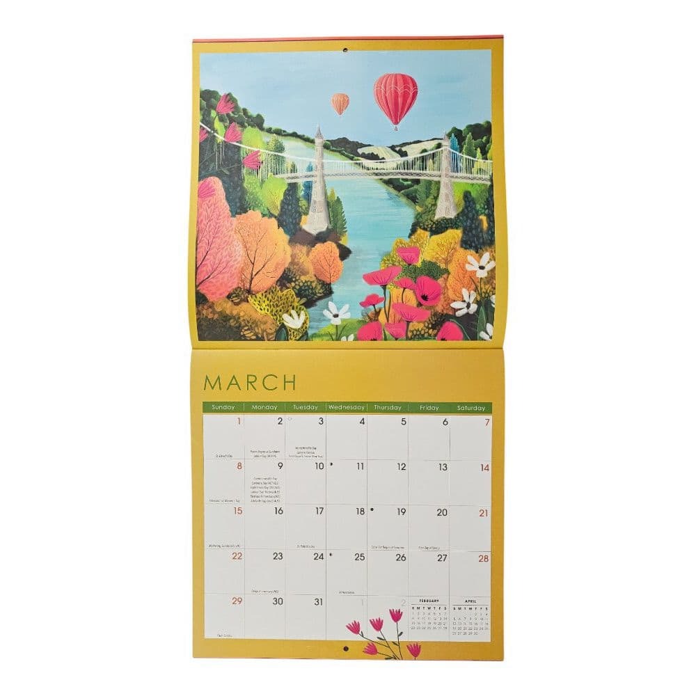 Beautiful Places 2026 Wall Calendar