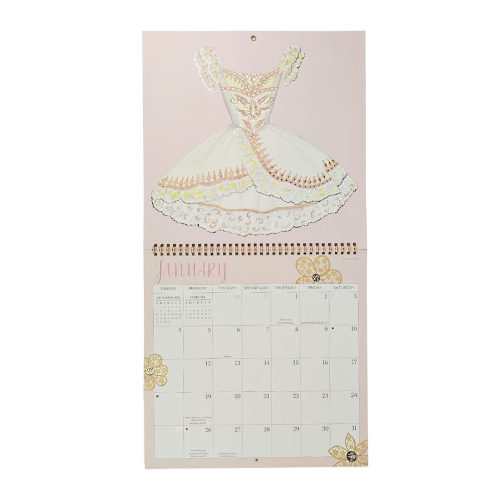 Ballerina 2026 Wall Calendar