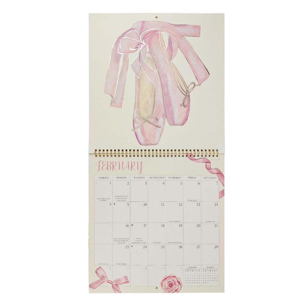 Ballerina 2026 Wall Calendar
