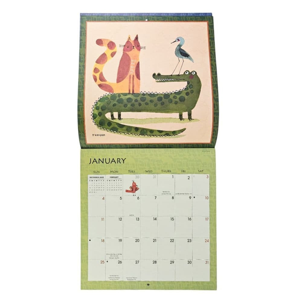 Animals Great and Small 2026 Wall Calendar