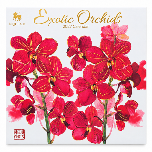Exotic Orchids 2027 Spiral Wall Calendar