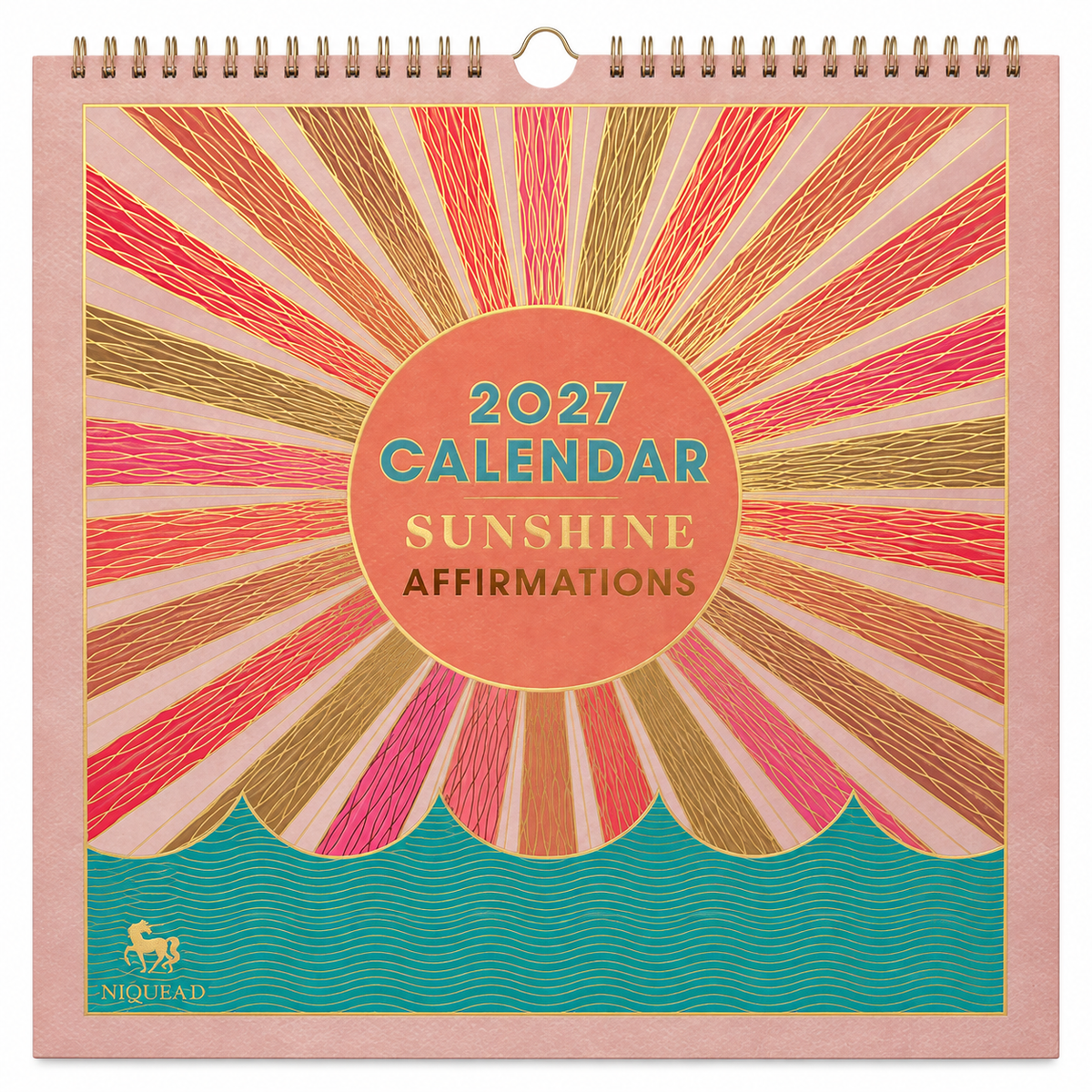 Sunshine Affirmation 2027 Spiral Wall Calendar