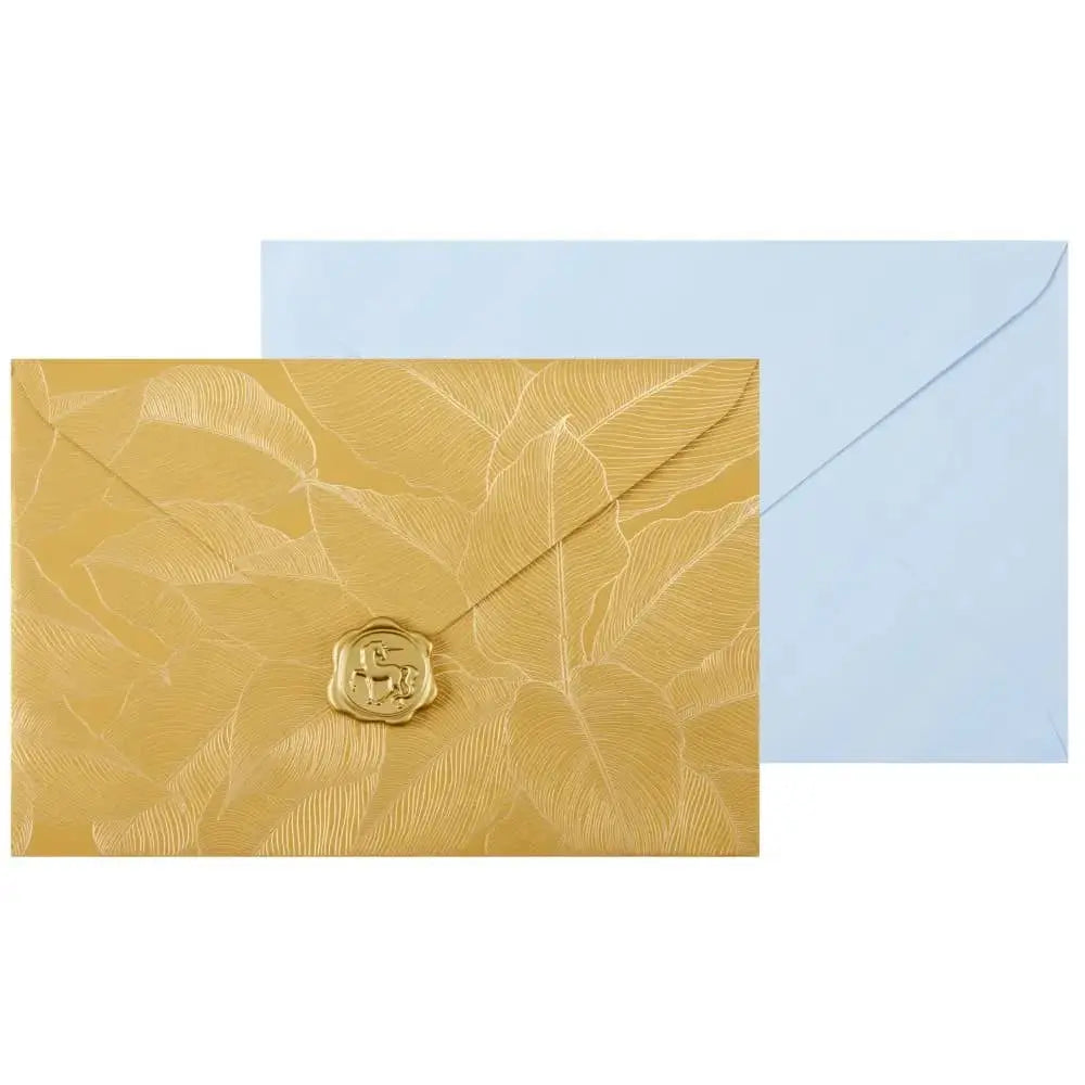 Stylized Floral on Indigo Collector's Edition Sympathy Card