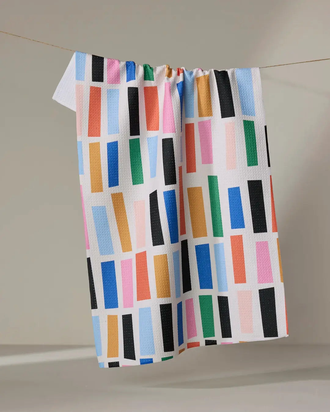 Geometry Bricks Tea Towel