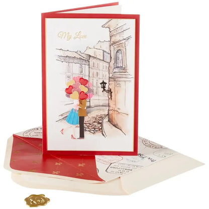 Couple in Paris Collector's Edition Anniversary Card