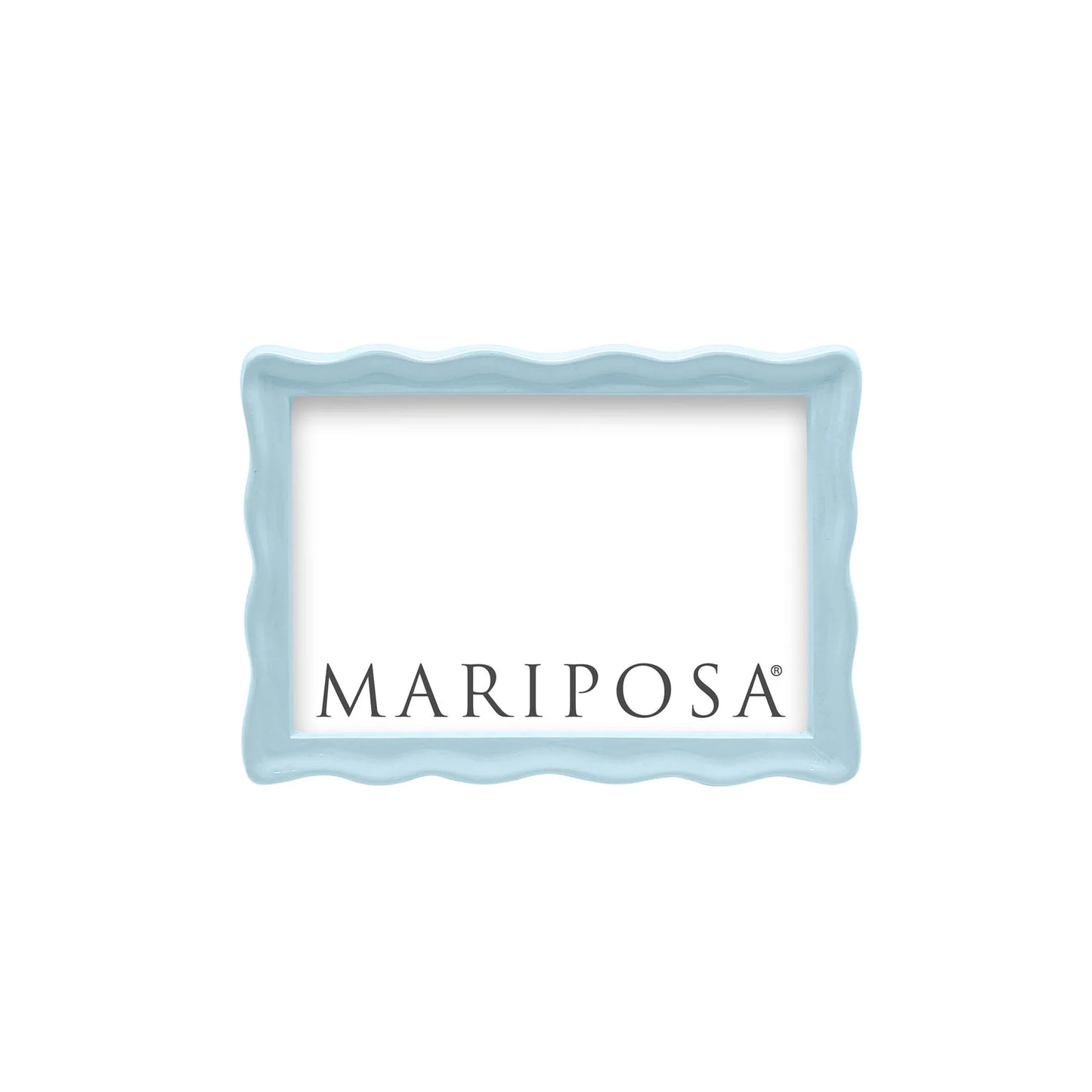 Wavy Dusty Blue Frame