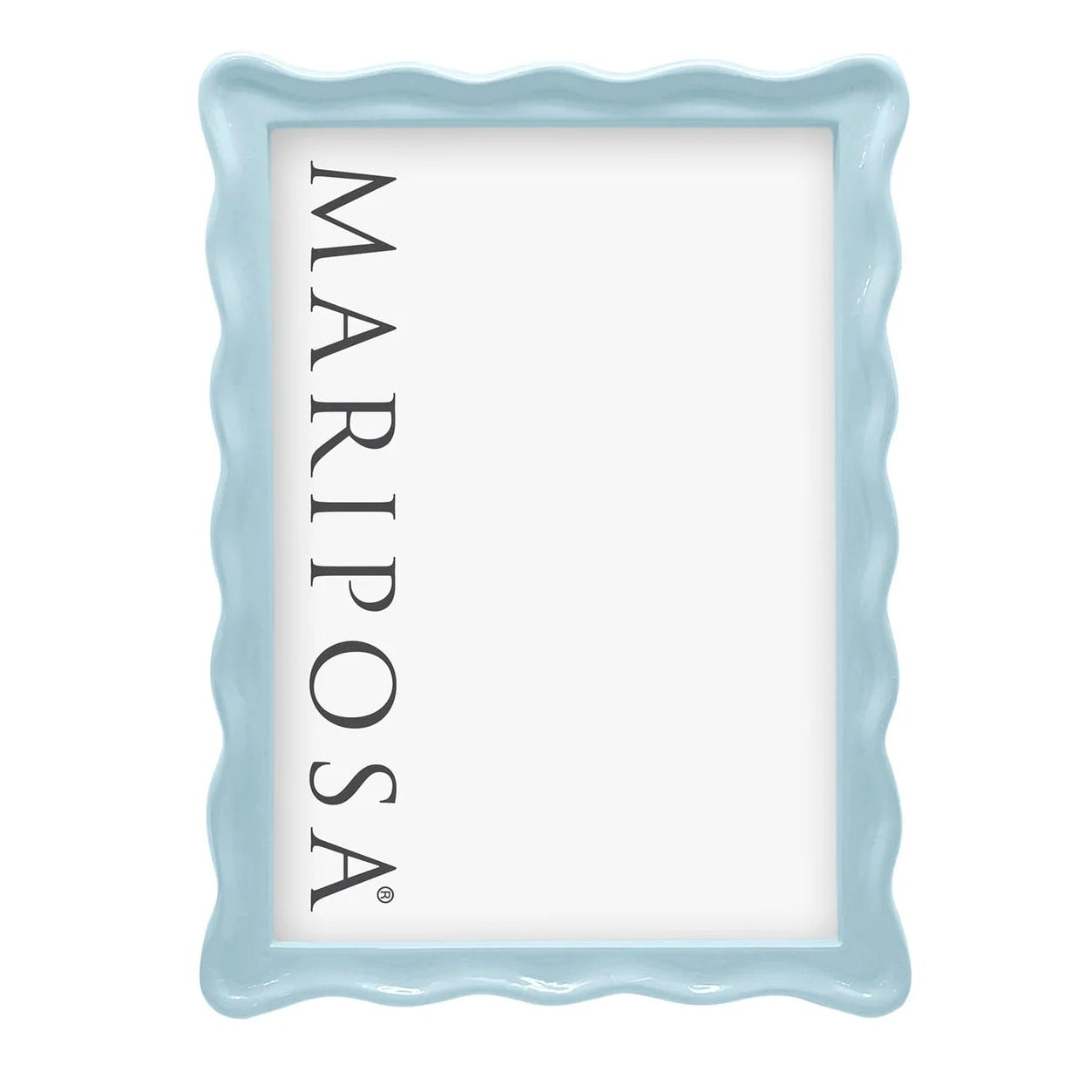 Wavy Dusty Blue Frame