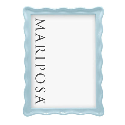 Wavy Dusty Blue Frame 4x6
