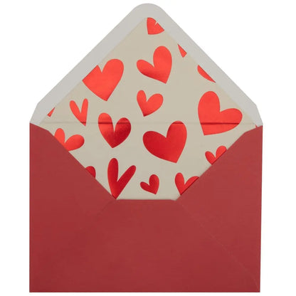 Champagne Bottle and Hearts Valentine's Day Card