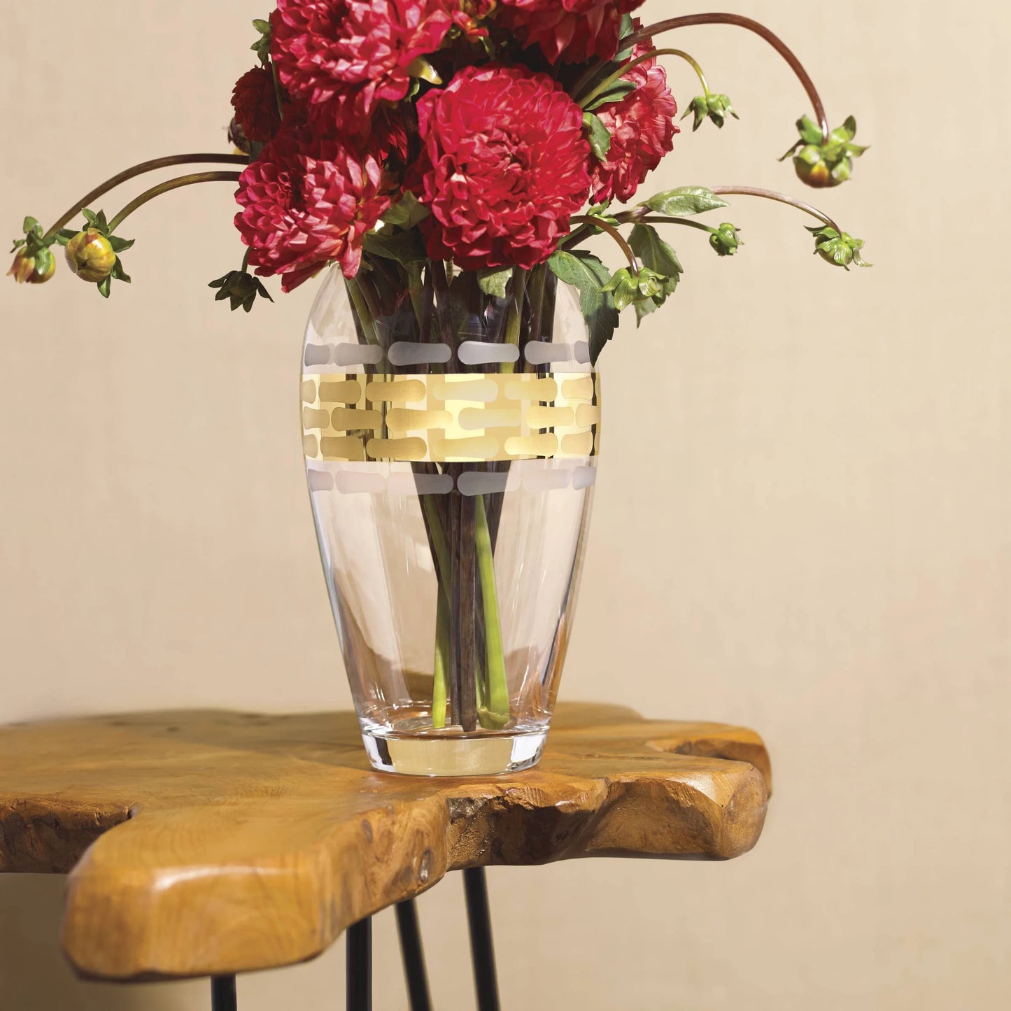Truro Glass Vase - Gold