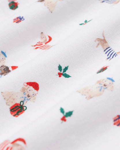 Kid's Snug Fit Pajama Set in Woof de Noel