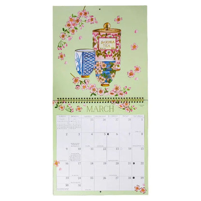 Teacups 2025 Wall Calendar