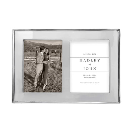 Signature 5x7 Engravable Double Frame