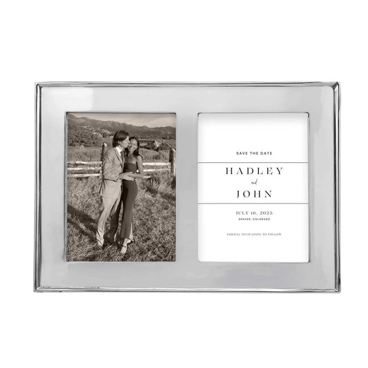 Signature 5x7 Engravable Double Frame