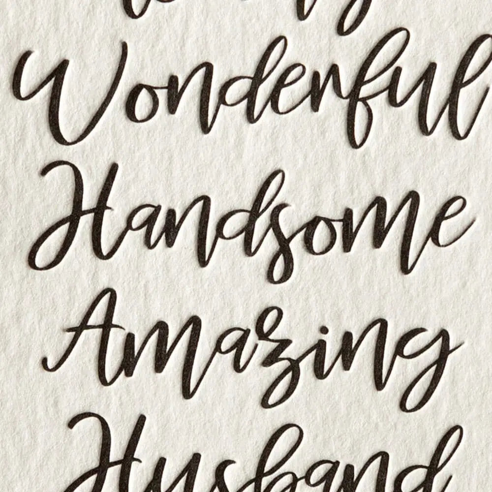 Husband XOXO Valentine's Day Card