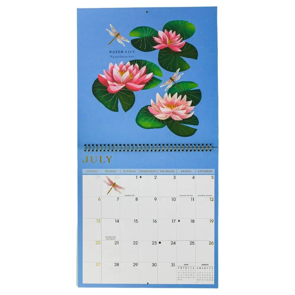 Birth Flowers 2025 Wall Calendar