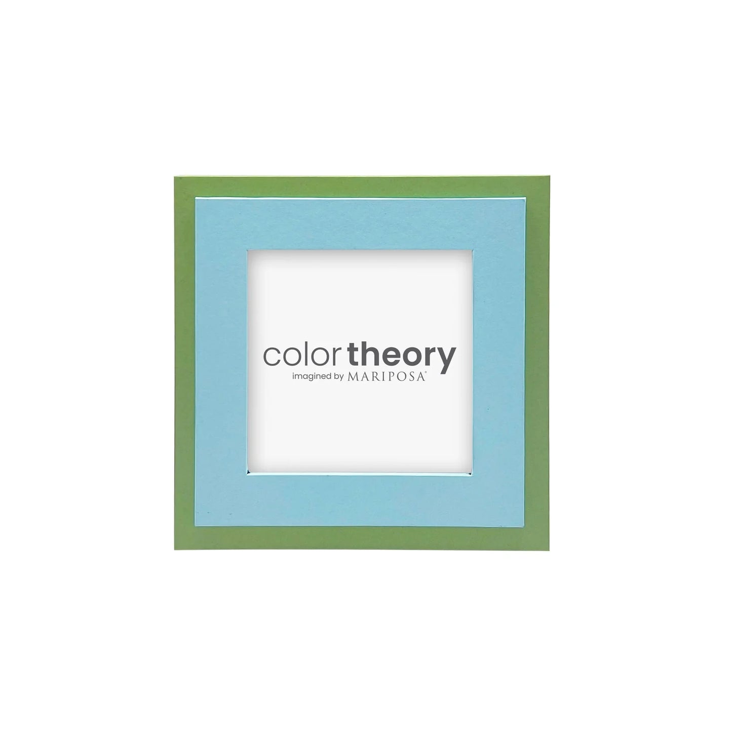 Tiered Meadow Green and Sky Blue Frame