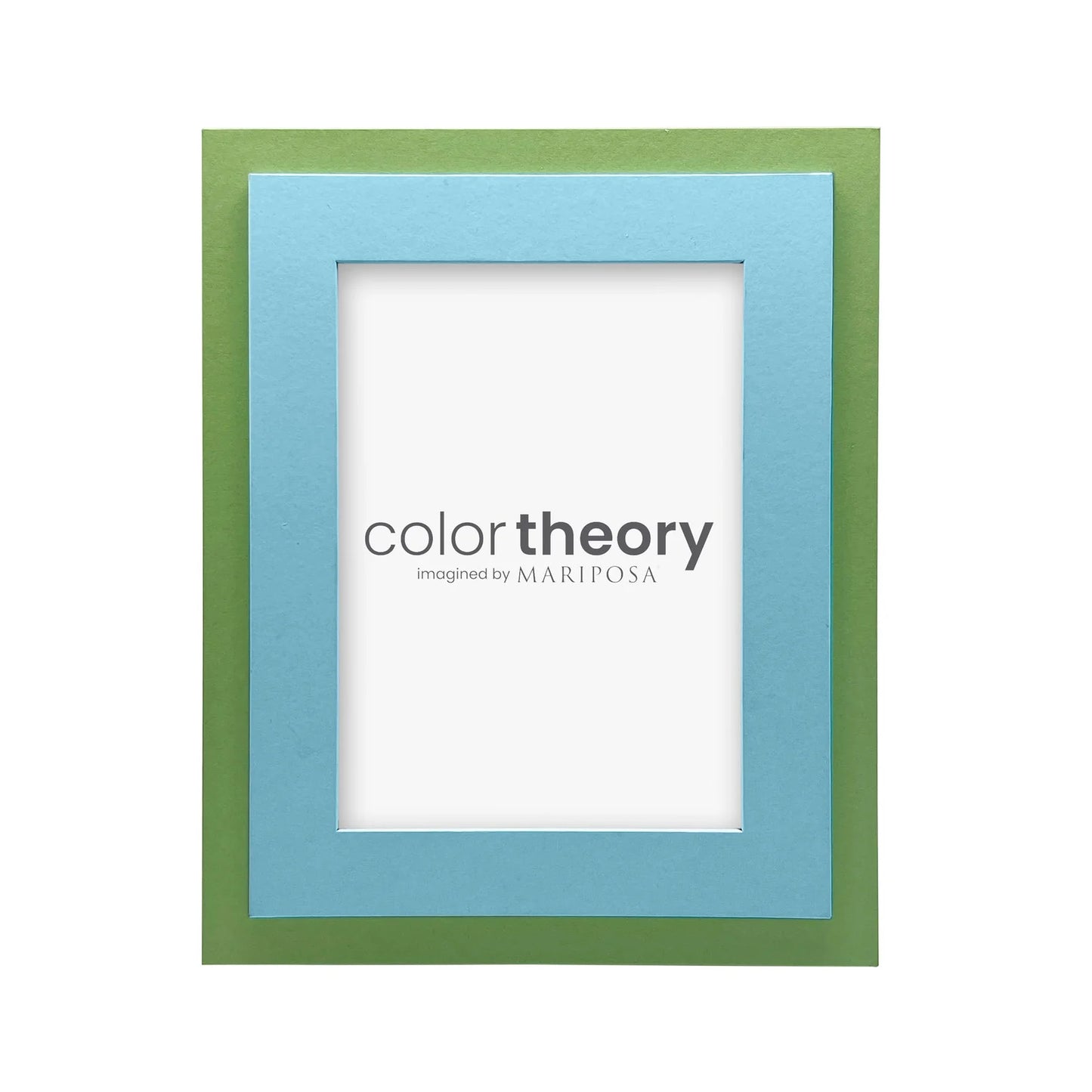 Tiered Meadow Green and Sky Blue Frame