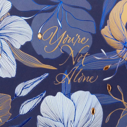 Stylized Floral on Indigo Collector's Edition Sympathy Card
