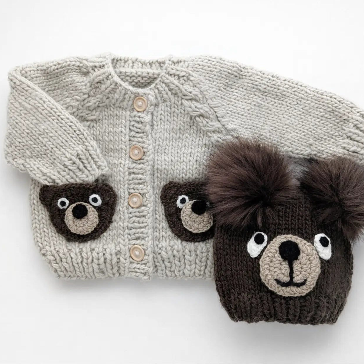 Brown Bear Cardigan For Baby & Toddler