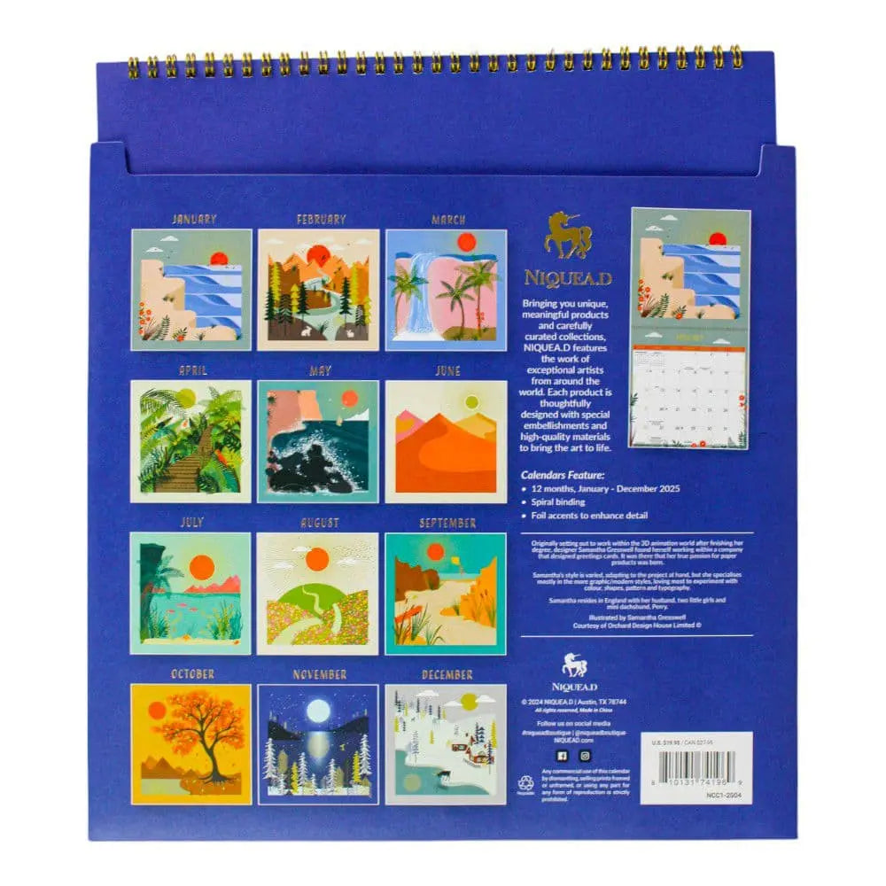Wonderful World 2025 Wall Calendar