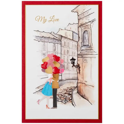 Couple in Paris Collector's Edition Anniversary Card