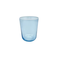 Fine Line Light Blue with White Rim DOF Glass Set of 4
