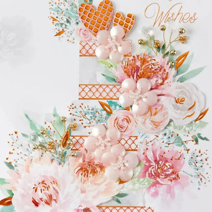 Peony Cake Collector's Edition Wedding Card