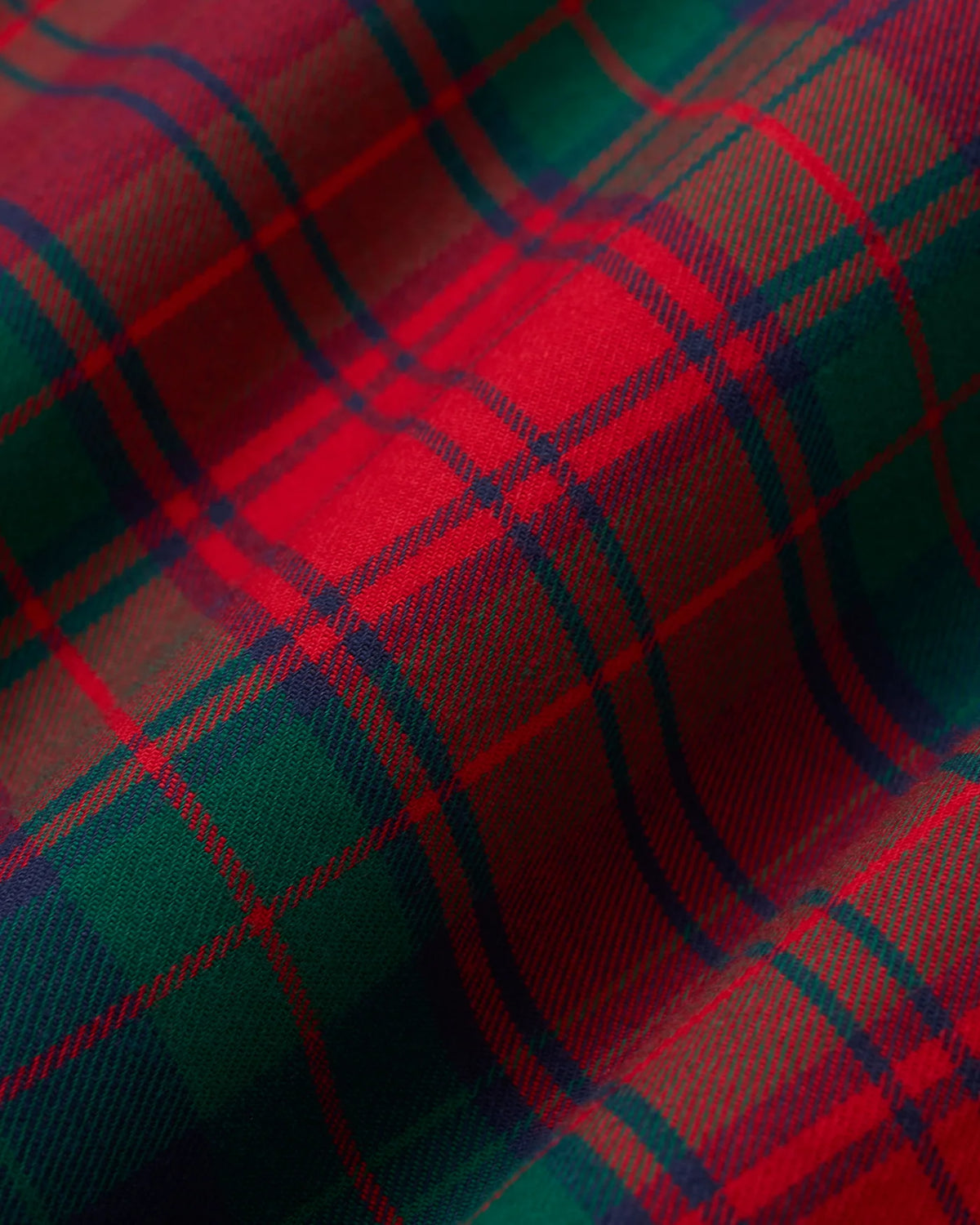 Men's Twill Pajama Set in St. James Tartan Red