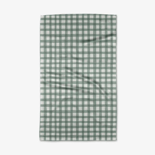 Geometry Picnic Gingham Tea Towel