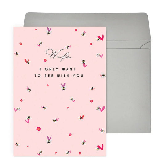 Mini Hearts Wife Valentine's Day Card