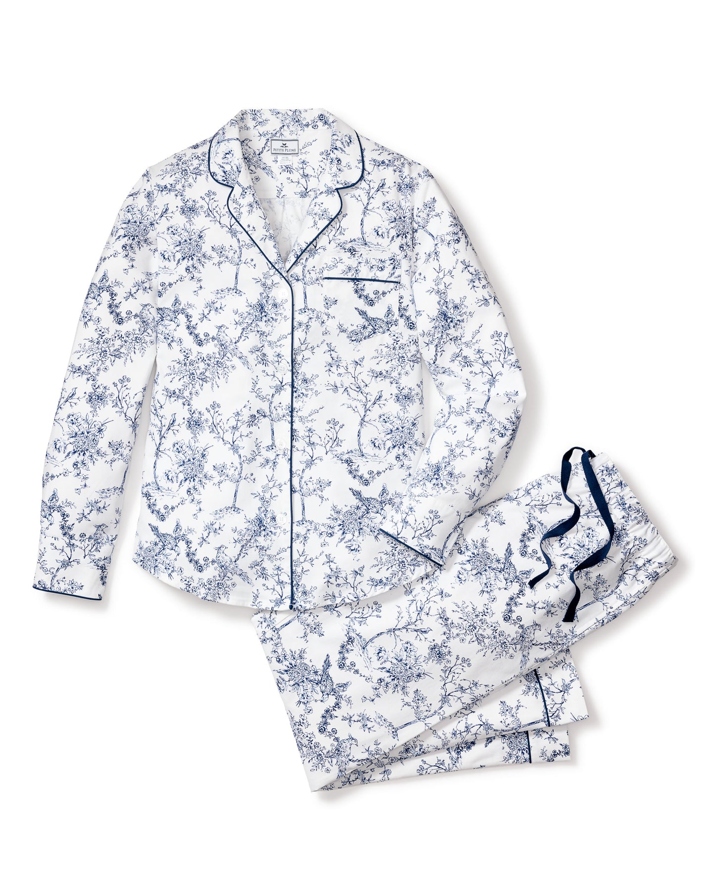 Women's Pima Pajama Set in Timeless Toile