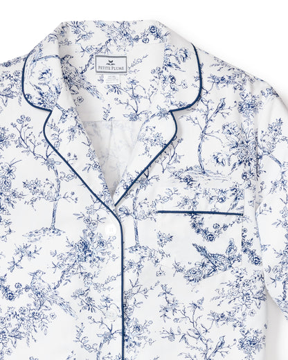Women's Pima Pajama Set in Timeless Toile